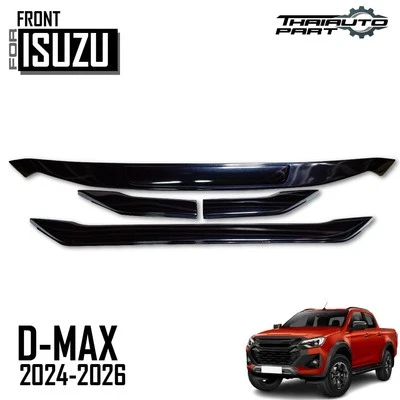 Cubierta de rejilla delantera negra brillante Fit Isuzu D-Max Dmax Pickup 2024 Foto 1 de 4