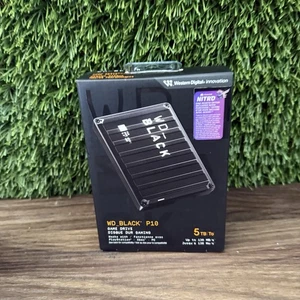 WD Black P10 5TB Game Drive USB 3.2 Portable External Hard Drive WDBA3A0050BBK - Picture 1 of 8