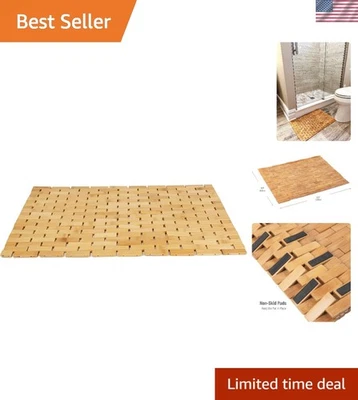 Alfombra de bañera tipo spa 23,5" L x 16,5" W - enrollable para fácil almacenamiento y limpieza Foto 1 de 4