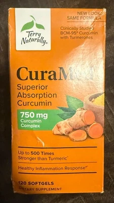 Terry Naturally CuraMed 750mg - Antioxidant Supplement 120 CT Exp 05/2026+ - Image 1 of 4