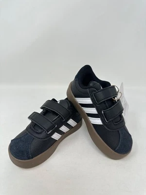 adidas Infant's VL Court 3.0 CF Shoe ID9156 - US:6.5K, Black/Brown, J3(C131T) - Image 1 of 4