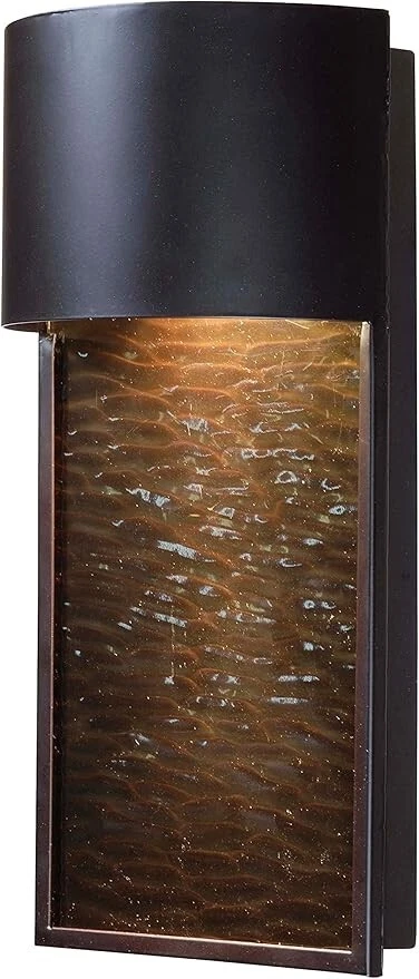 Linterna grande KENROY HOME 93771ABRZ antigua de bronce y negro rústica de 1 Lt 14 pulgadas Foto 1 de 4