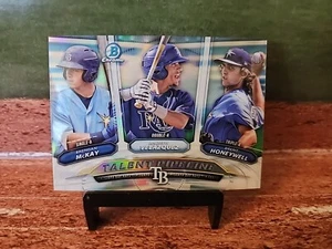 2018 Bowman Chrome Talent Pipeline Rays McKay Honeywell Velazquez #TP-TBR SILVER - Picture 1 of 2