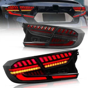 2PCS Full LED Smoked Tail Light For Honda Accord 2018-2020 Rear Lamp Assembly - Picture 1 of 10