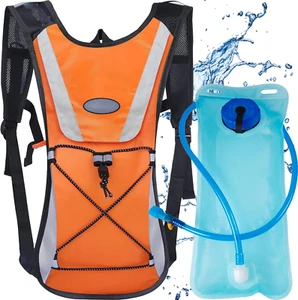 Trinkrucksack Mit 2L Trinkblase, 5L Ultraleicht Trinkrucksack Trail Rucksack Tri - Bild 1 von 12