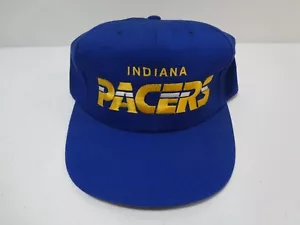 Vintage NBA Indiana Pacers Spellout Snapback Cap Hat 90s Starter - Picture 1 of 5