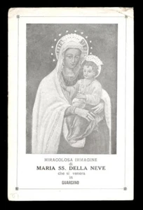 santino-holy card MADONNA DELLA NEVE-GUARCINO - Bild 1 von 1