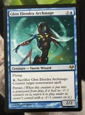 Glen Elendra Archmage MTG Eventide Blue Rare Creature Heavily Played x1 OC2