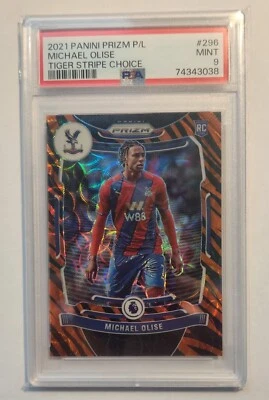 2021 MICHAEL OLISE rookie TIGER STRIPE CHOICE PSA 9 SHORTPRINT pop 2🔥🔥🔥🔥🔥 - Image 1 of 2