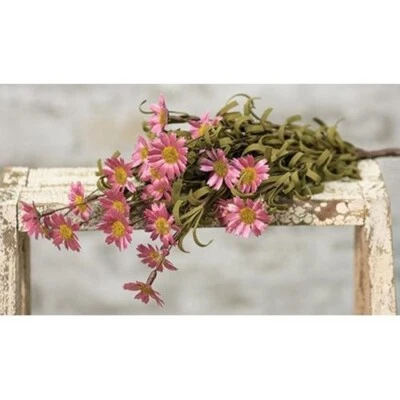 Mini Mountain PINK Daisy Bunch / Spray / Bush - 16" Farmhouse Margaridas - Imagem 1 de 2