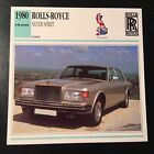Rolls-Royce Silver Spirit 1980 Spec Sheet Info Card