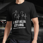 New Australia Strong - Kangaroo and Koala heartbeat Support T-Shirt Tee Funny
