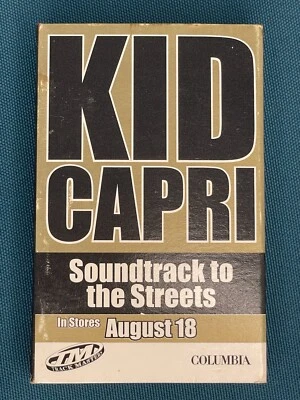 90’s Vintage Hip-Hop Sampler Cassettes Tape Kid Capri Soundtrack To the Streets - Image 1 of 3