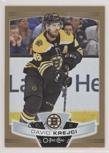 2019-20 O-Pee-Chee Gold Border Glossy David Krejci #28