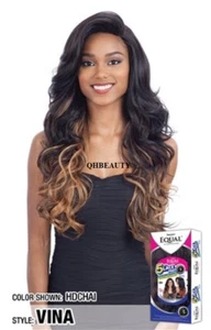 FREETRESS EQUAL SYNTHETIC 5 INCH LACE PART VOLUME LONG CURLY STYLE HAIR WIG VINA - Picture 1 of 14