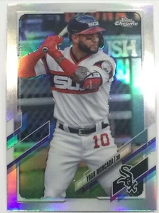 2021 Topps Chrome Yoan Moncada #186 Silver Refractor Chicago White Sox Card - Picture 1 of 12