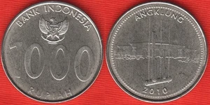 Indonesia 1000 rupiah 2010 "Angklung" UNC - Picture 1 of 1