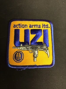 Vintage Original Action Arms Ltd UZI 3” x 3” Sew On Patch New Old Stock 1-1 - Picture 1 of 2