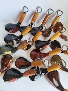 VINTAGE Golf club Bottle Opener wood club Beer Opener Bar Accesory Man Cave - Picture 1 of 11