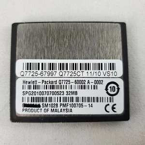 Firmware de flash compacto HP Q7725CT / Q7725-60002 CF 32 MB para LaserJet 9040 9050 - Imagen 1 de 3