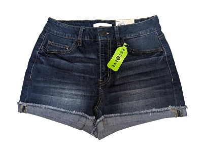 Pantalones Cortos So Hi Rise Curvy 7 28" Cintura Para Mujer Puños Aspecto Desgastado Nuevos con Etiquetas Foto 1 de 4