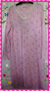 NUEVO CON ETIQUETAS L PERSONAJE Mangas Largas Térmico BOHO Rosa Encaje Becerro Pulóver Camisón - Imagen 1 de 7