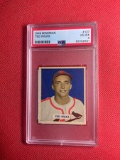 1949 Bowman #137 Ted Wilks PSA 4 Graded Baseball Card MLB St. Louis Cardinals