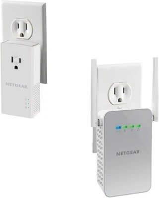 Netgear PLPW1000 PowerLINE 1000 WiFi & Extra Outlet Kit - PLW1000v2 + PLP1000 - Image 1 of 4