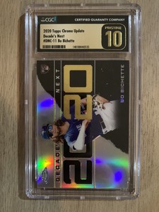 2020 Topps Chrome Update Bo Bichette Decades Next Rookie RC CGC10 gem mint