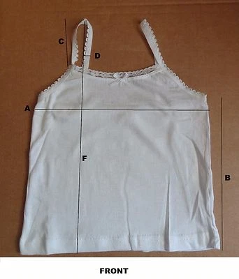 TU/SAINSBURY'S TU Girls Cotton 5 pack cami vest Brand New:2-3, 3-4,5-6,7-8,9-10 years