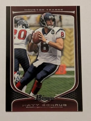 Matt Schaub Houston Texans 2009 Topps Bowman Football #18  - Image 1 of 2