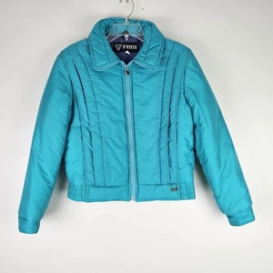 Vintage Fera Womens Ski Wear Snow Jacket Turquoise Teal Size 12 - Picture 1 of 11