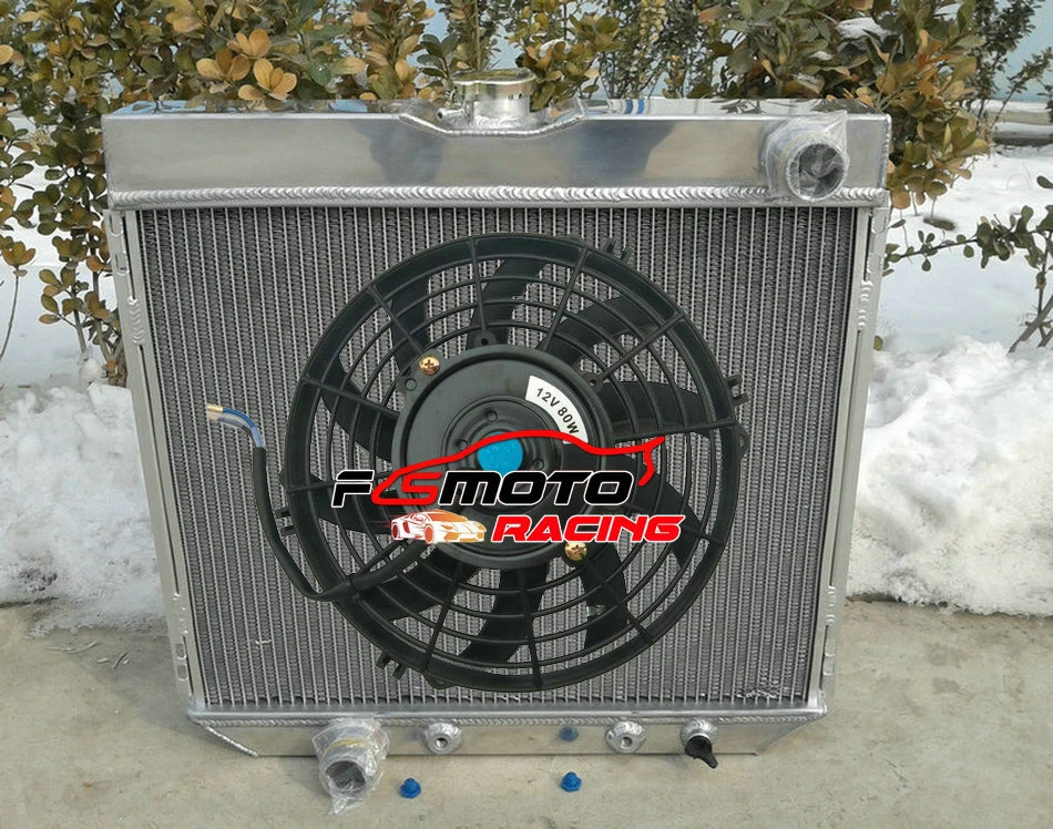 Radiador de aluminio + ventilador para Ford Maverick/Fairlane Mustang Comet Cougar 1969-1973 Foto 1 de 4
