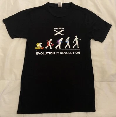 Camiseta Fujifilm X Evolution To Revolution talla S cámara fotográfica Fuji Foto 1 de 3