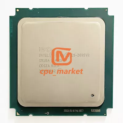 Intel Xeon E5-2695 v2 SR1BA 12 Cores 2.40GHz 115W LGA2011 CPU Processor - Image 1 of 2