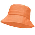Bucket Hat Plain Cotton Cap Boonie Hats Brim Sun Visor Safari Summer Men Camping