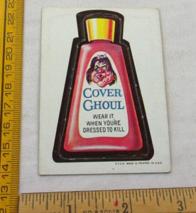 Wacky Packages 1967 Die-Cut card #29 Cover Ghoul ORIGINAL VINTAGE