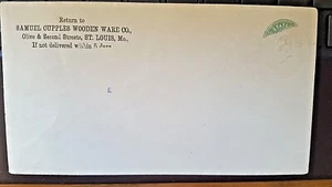MINT UNUSED COVER WITH EMBOSSED STAMP 2c WASHINGTON - RARE ERROR/MISSPRINT - Picture 1 of 3