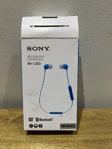 Sony WI-C300 Wireless In-Ear Headphones with Bluetooth/NFC - Blue - Picture 1 of 5