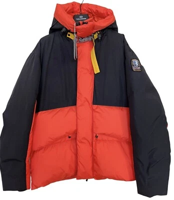 Parajumpers Jacket Men’s Size XXL Down Puffer Black Orange Coat Pockets - Image 1 of 4