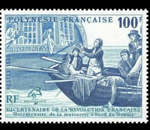 POLYNESIE Bicentenaire de la revolution. Yvert N°336 DENTELE ** MNH - Imagen 1 de 1