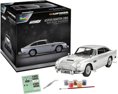 REVELL Adventskalender Modellbausatz Aston Martin DB5 James Bond 24 Tage Easy-Click