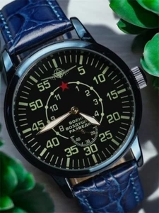 Vintage Pobeda Watch Air Force Mechanical Aviation Russian Soviet USSR Rare - Picture 1 of 6