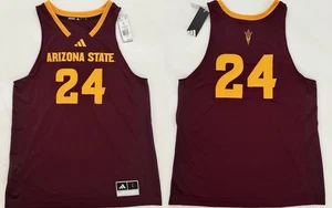 ADIDAS $90 ASU Arizona State Sun Devils Swimgman Basketball Jersey Maroon size M - Picture 1 of 6