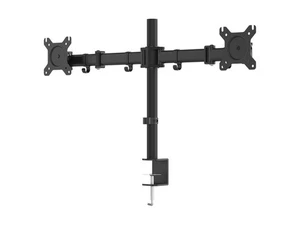 Essential Dual Monitor Articulating Arm Desk Mount | 180° Swivel, 360° Rotation - Picture 1 of 6