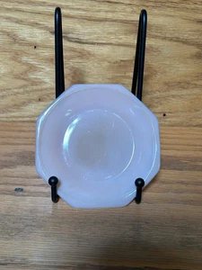 Akro Agate | PINK 4.25 Super Scarce Large Octagonal Closed Handle Plate - Picture 1 of 5