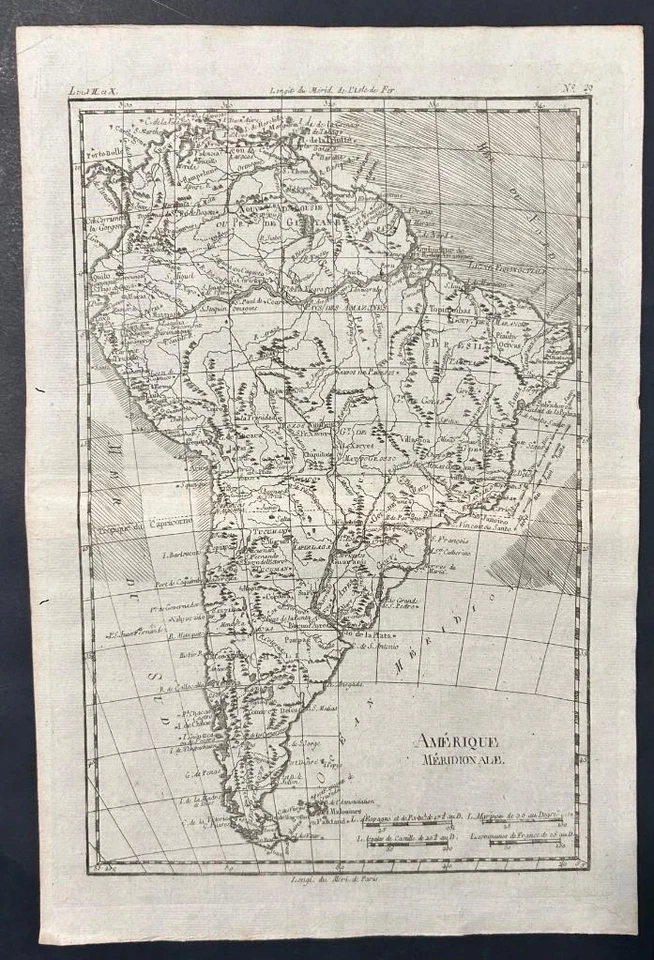 ЮЖНАЯ АМЕРИКА 1780 БОНН И РЕЙНАЛ НЕОБЫЧНАЯ АНТИКВАРНАЯ ОРИГИНАЛЬНАЯ МЕДНАЯ ГРАВИРОВАННАЯ КАРТА - Изображение 1 из 1
