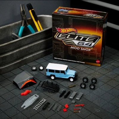 **EN MANO**HOT WHEELS ELITE 64 MOD SHOP 1982 PERSONALIZADO TOYOTA LC FJ45 "TROOPY"  Foto 1 de 4