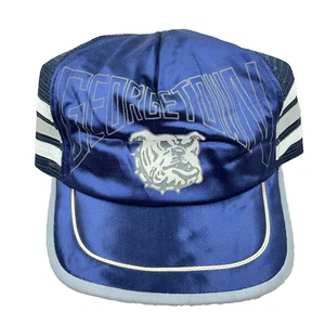 Vintage Georgetown Hoyas Trucker Hat Cap Snapback 3 Stripe 80s Made In USA Mesh - Picture 1 of 11