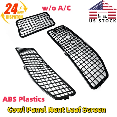 Para Chevy Chevelle Pontiac GTO 442 Capucha Panel Ventilación Hoja Pantalla Sin Aire Acondicionado 1968-72  Foto 1 de 4